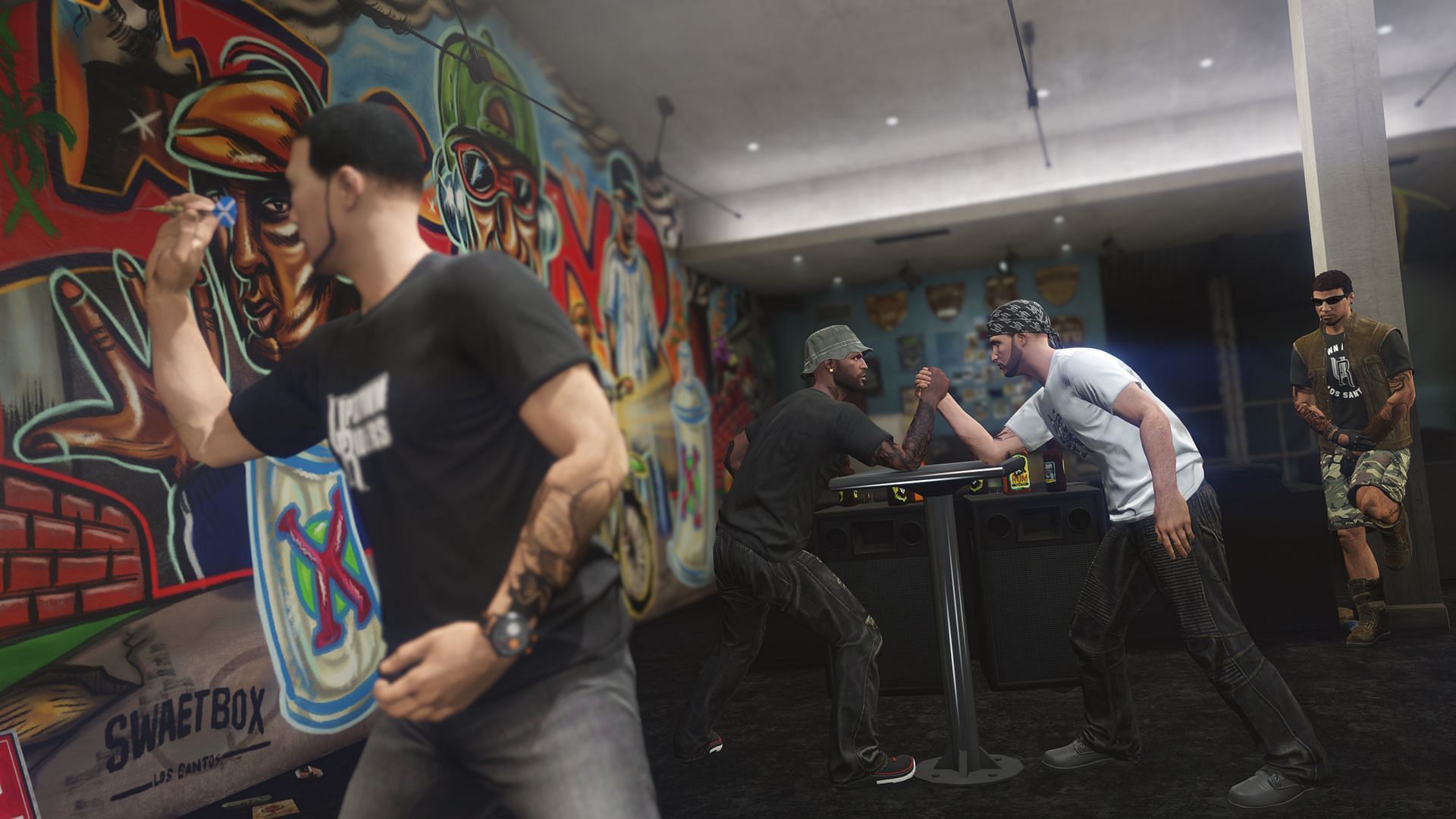 Inside of an MC Clubhouse/Biker Clubhouse (Image via Rockstar Games)